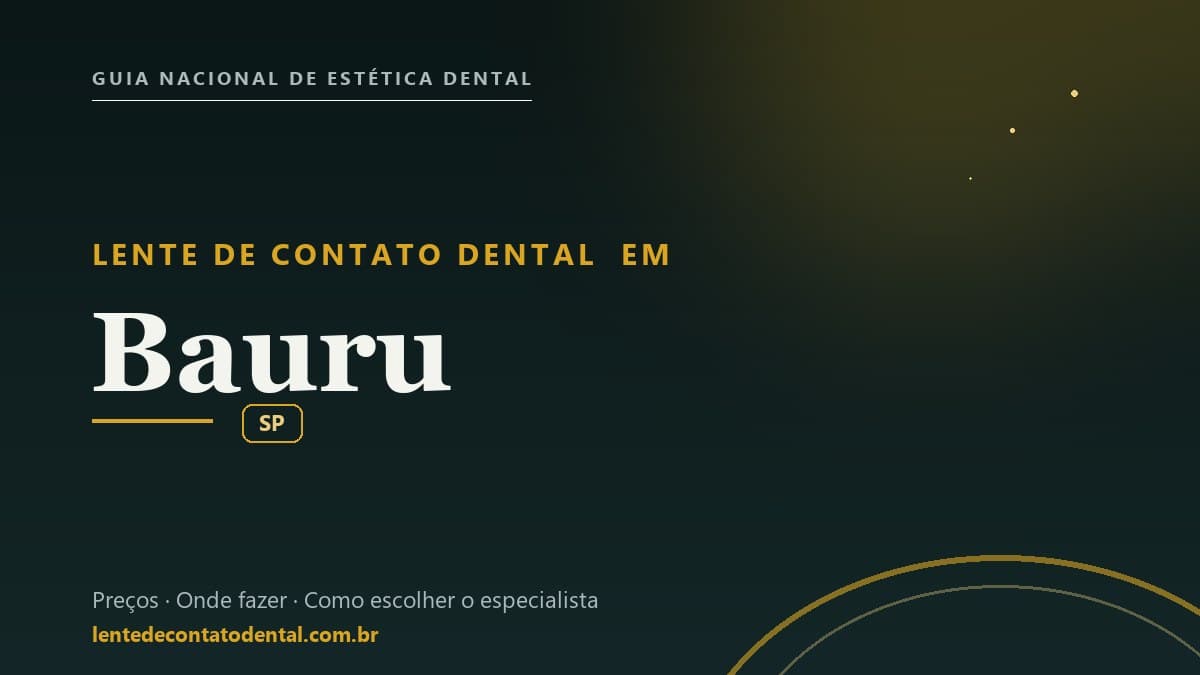 Imagem ilustrativa do artigo sobre Lente de Contato Dental
